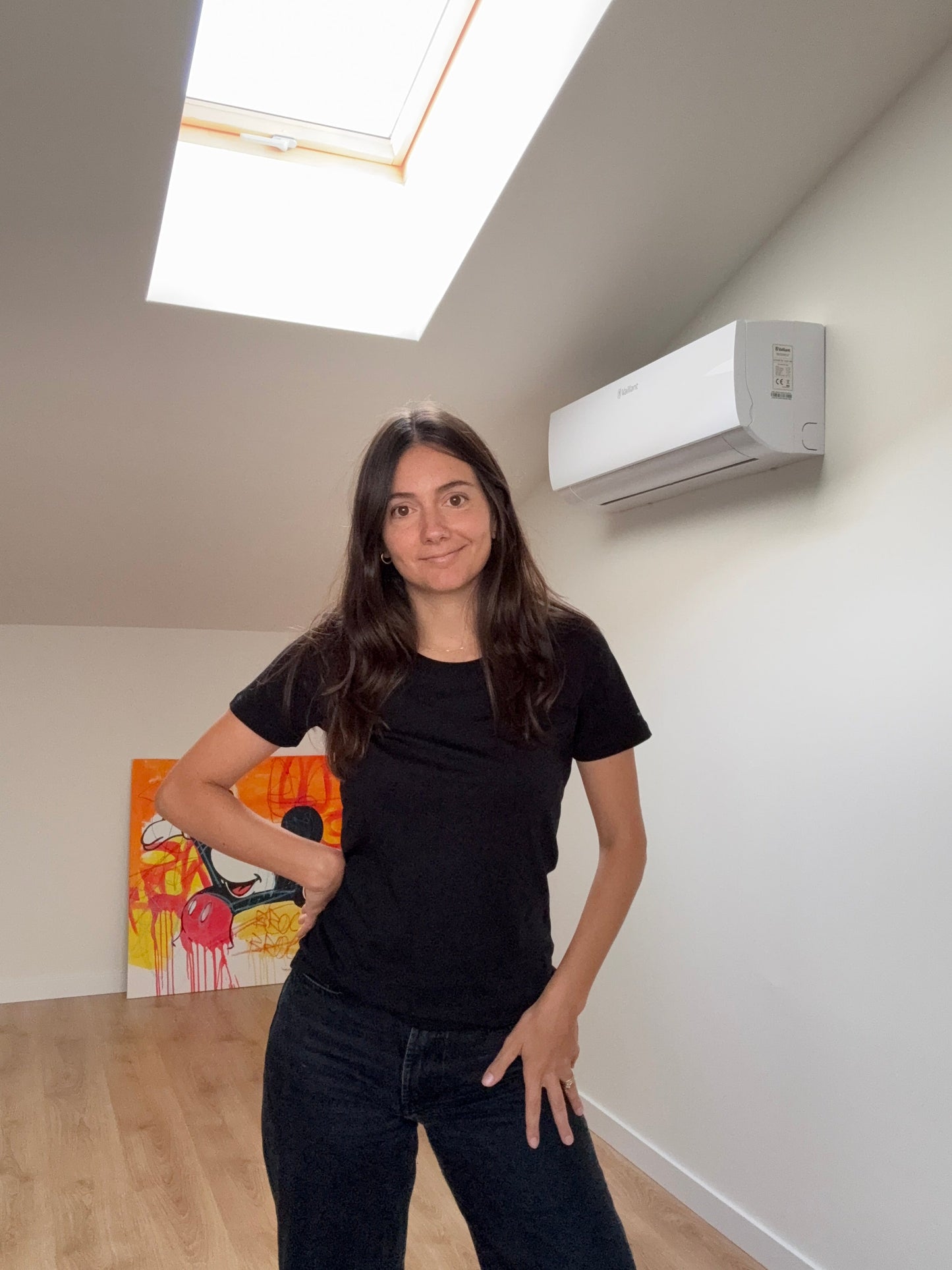 Camiseta Escote Amplio de Algodón Orgánico Mujer
